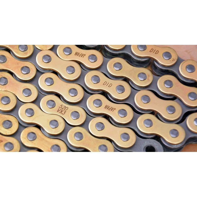 thumbnail image 2 of 520 Gold O-Ring Drive Chain 90 Links For Honda ATC 200E Big Red, 350X, 200 ATC 2 of 6