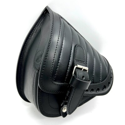 Black Solo Seat Saddle Bracket With Spring – Universal For Harley Chopper Bobber Custom