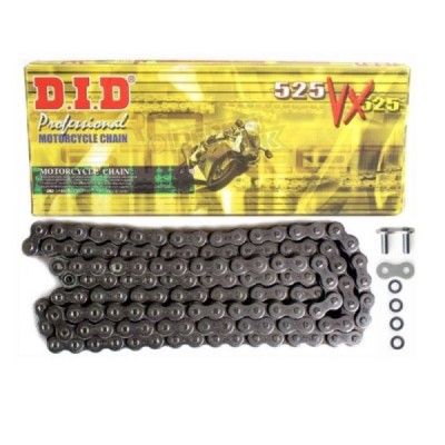 DID 520 VX3 X-Ring Motorcycle Drive Chain - 114 Links - Made In Japan