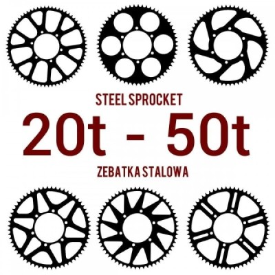 Steel sprocket – up to 50 teeth – custom made