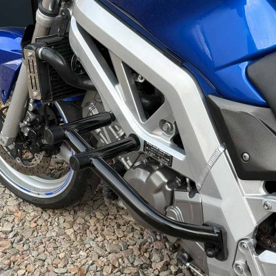 Suzuki SV650 Crash Cage (2003-2013) - Crash Bar Engine Guard | Stunt Race Track