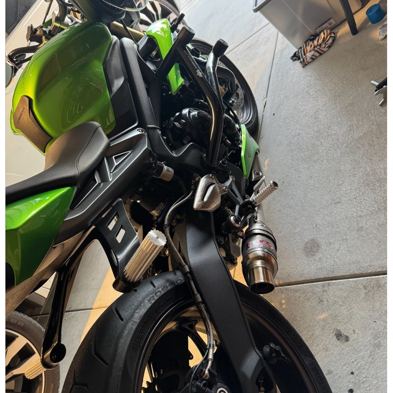 MC Motoparts TRC 40mm Lowering Extended Wide Rear Foot Pegs For Triumph Tiger 1050 (2006-2020) - Multiple Colors