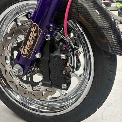 Upgrades Caliper Adapter Bracket Brembo-100mm Harley Davidson Dyna Softail Touring – Left
