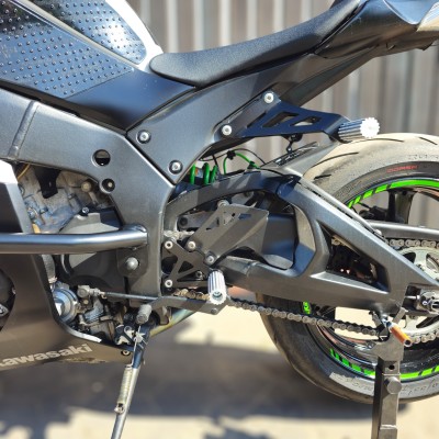 Front Sets Driver's Footrest Footpegs Kawasaki ZX10R Ninja (2011-2015)  Stunt Gymkhana