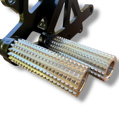 Front Sets Driver's Footrest Footpegs Kawasaki ZX10R Ninja (2011-2015)  Stunt Gymkhana