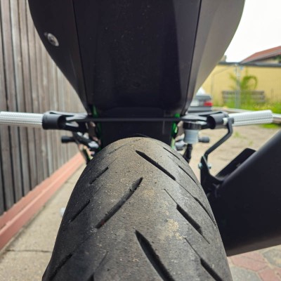 Sety Tylne Podnóżki Łączone Subcage Kawasaki Z500 ABS (2024-2025) Stunt Ghymkana Track