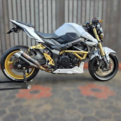 Sety Tylne Podnóżki Łączone Subcage Suzuki GSR 750 (2011-2017) Stunt Ghymkana Tor