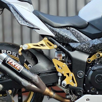 Rear Sets Footrests Pegs Subcage Suzuki GSR 750 (2011-2017) Stunt Gymkhana