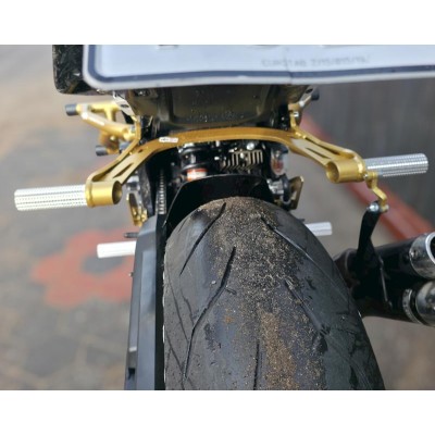 Rear Sets Footrests Pegs Subcage Suzuki GSR 750 (2011-2017) Stunt Gymkhana