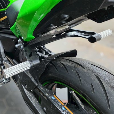 Rear Sets Footrests Pegs Subcage Kawasaki Ninja 650 EX650 Stunt Gymkhana