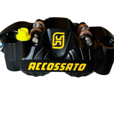 Left Accossato Radial Brake Caliper Forged Monoblock 108 mm for Handbrake Harley Davidson Kawasaki Honda Yamaha Suzuki Triumph Stunt