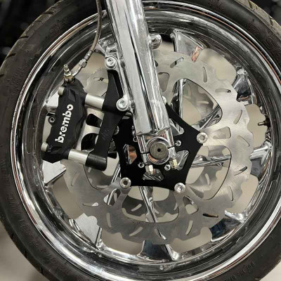 Upgrades Calipers Adapters Kit Brembo-100mm Harley Davidson Dyna Softail Touring +Calipers