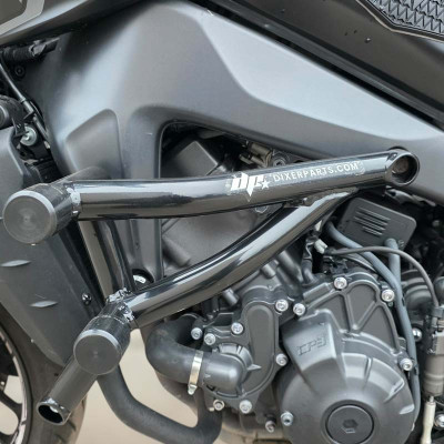 Crash Cage Engine Guard Bar Yamaha MT09 FZ09 FJ09 XSR900 Tracer 900 (2021-2023) Street Stunt Gymkhana