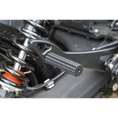 Front + rear sets – DUAL footrest BMW K100 K75 K1100 cafe racer scrambler BLACK