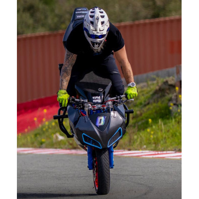 Aluminiowa Kierownica CLIP-ON z Pełną Regulacją -43 mm- Stunt Tor Gymkhana