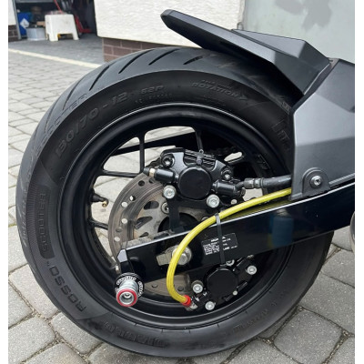 Mocowanie dodatkowych zacisków na seryjną tarcze HB Honda MSX 125 GROM (2014-2026) 2gen 3gen Stunt