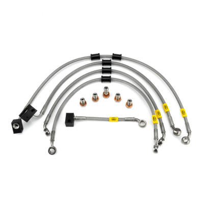 Suzuki GSX-8S ABS 2023-2025 Flexible ABS Replacement Brake Lines HEL Stainless Steel Braided