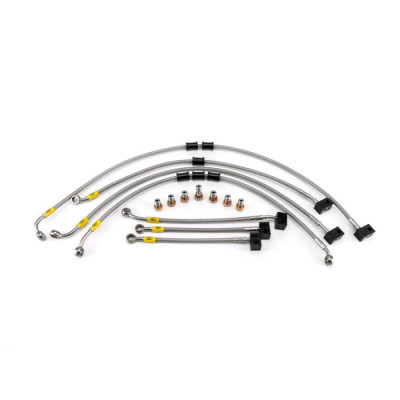Yamaha Tracer 900 / GT ABS 2021-2023 Flexible ABS Replacement Brake Lines HEL Stainless Steel Braided