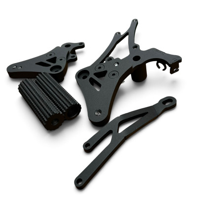 Front Sets Driver's Footrest Footpegs Honda MSX 125 Grom (2021-2026) Gen 3 i 4 Stunt Gymkhana