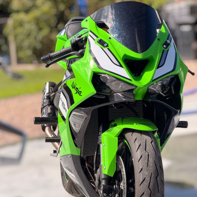 Crash Cage Engine Guard Bar Kawasaki ZX6R 636 (2024-2025) Street Stunt Gymkhana Small