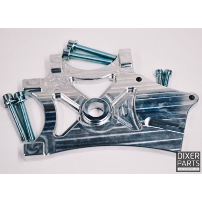 Handbrake bracket for Kawasaki ZX6-R 636 (03-04) – 300 mm – 2x radial + stock FB – aluminium – stunt