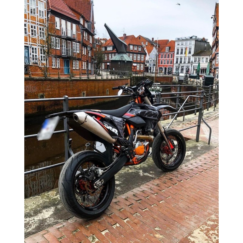 Embout Pédale De Frein Arrière CNC 68 Mm Pour KTM/Husqvarna (2008-2016) - Aluminium Anodisé Orange/bleu/noir | Amélioration Performance
