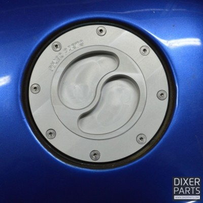 Silver fuel filler cap BMW K75 K100 K1100 cafe racer scrambler
