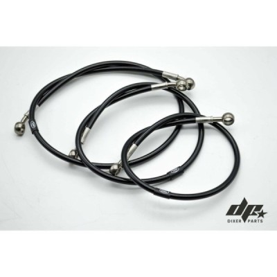 Hel steel braided brake lines kit -ZX6-R 636 F4i 954 GSX-R 675 stunt