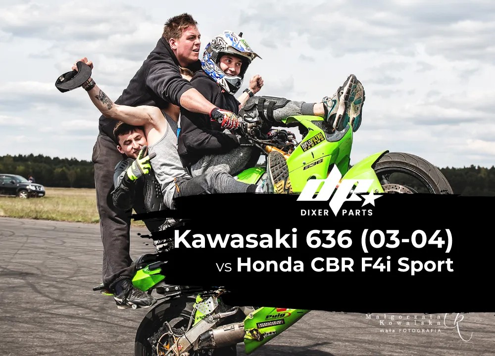 Kawasaki 636 (2003-2004) vs Honda CBR F4i Sport który lepszy do stuntu?