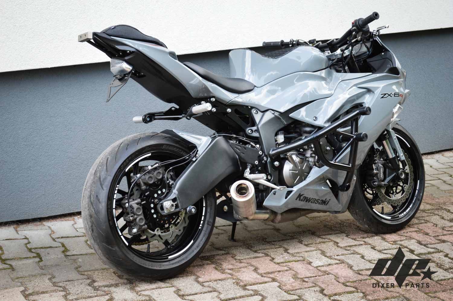 Short Exhaust – Muffler Kawasaki ZX6R 636 (2019-2023) Stunt Drift